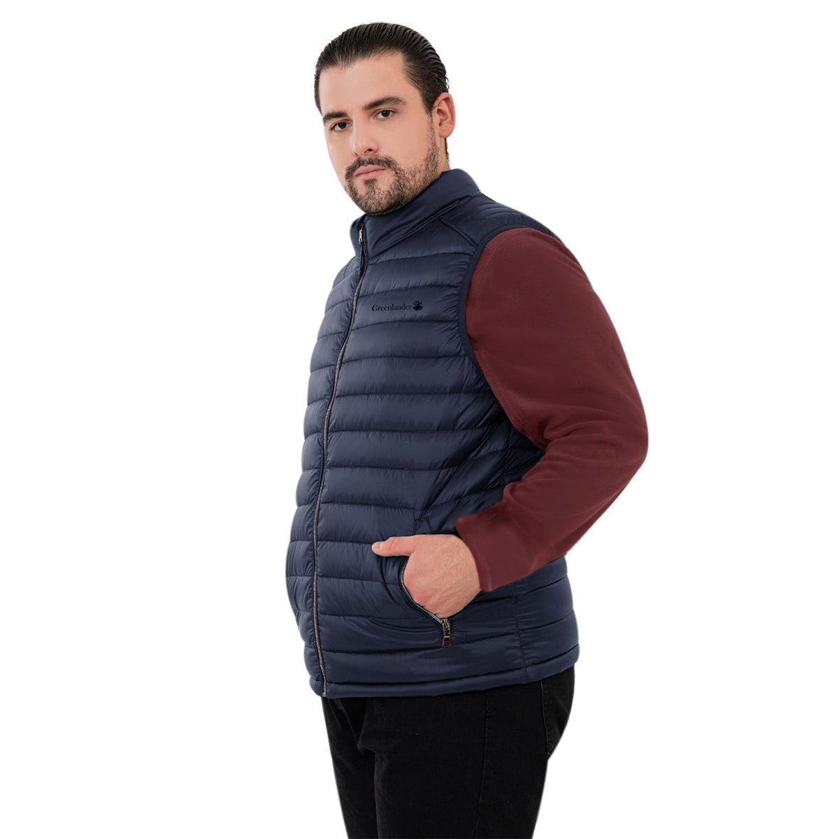 Chaleco Capitonado de Pluma Hombre Plus Size - The Original Greenlander