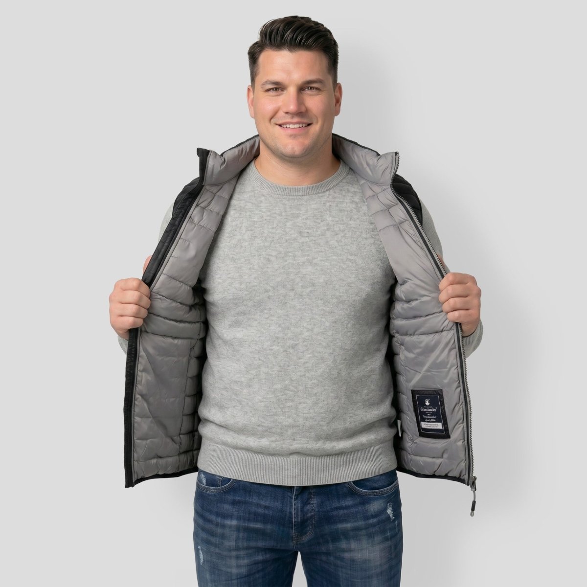 Chaleco Capitonado de Pluma para Hombre Plus Size | Greenlander - Greenlander