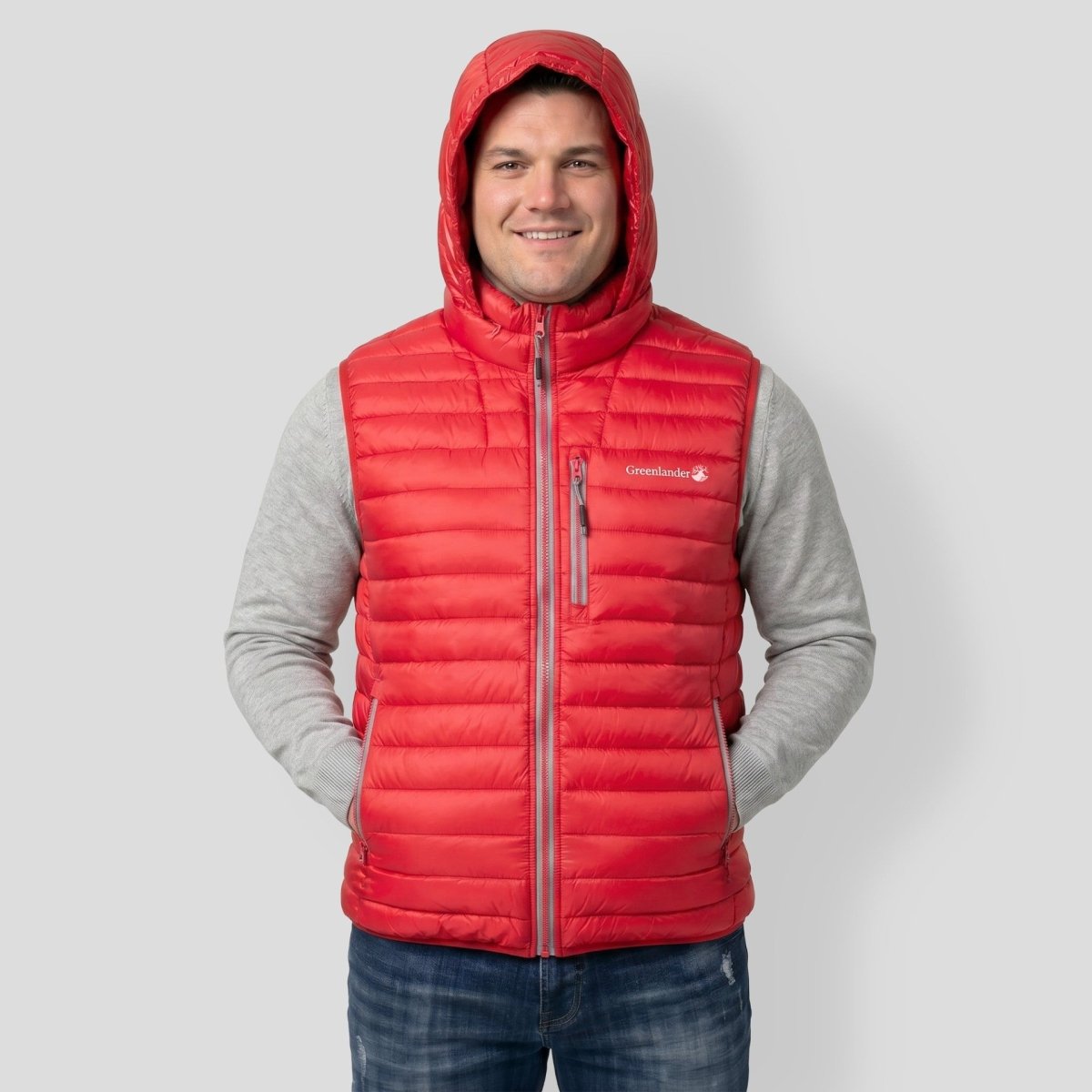 Chaleco Capitonado de Pluma para Hombre Plus Size | Greenlander - Greenlander
