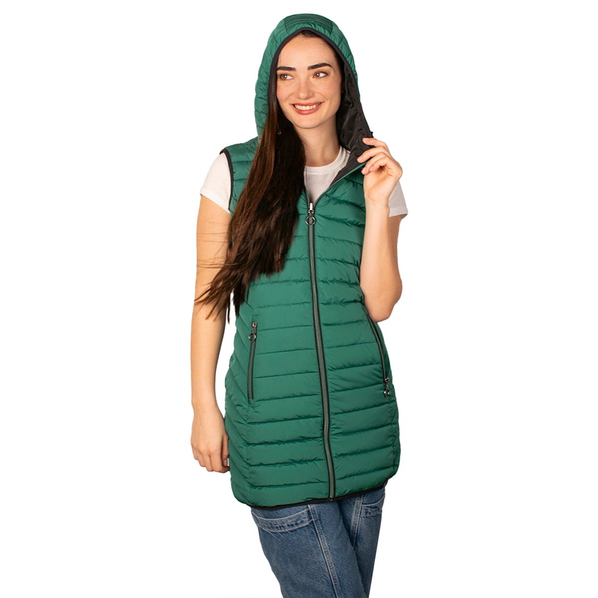 Chaleco Capitonado Doble Vista para Mujer - The Original Greenlander
