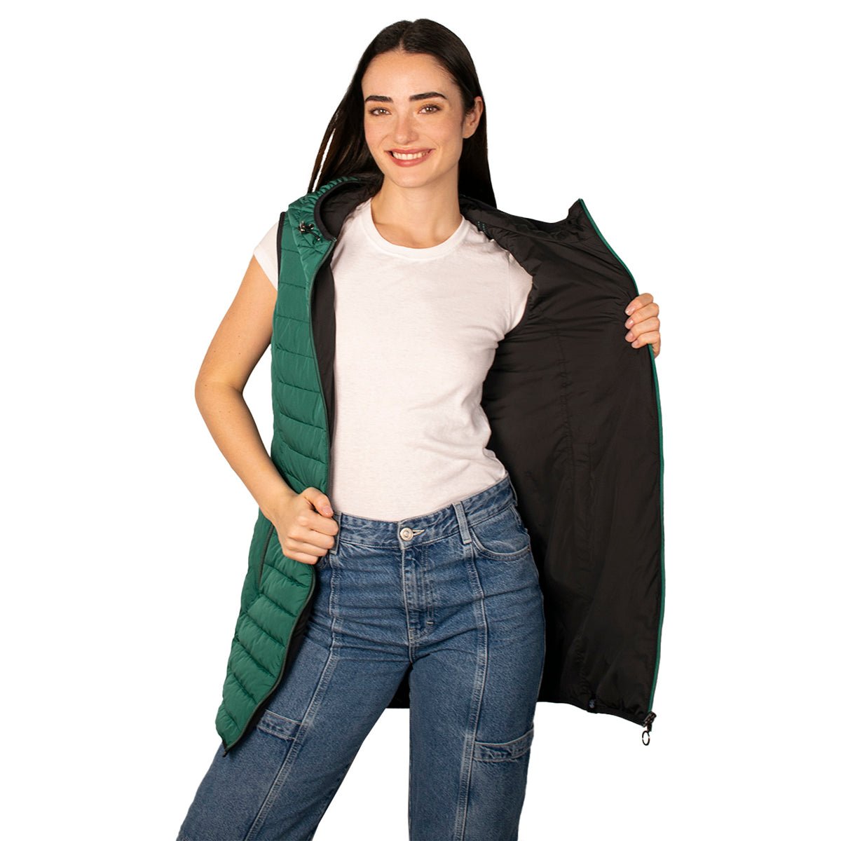 Chaleco Capitonado Doble Vista para Mujer - The Original Greenlander