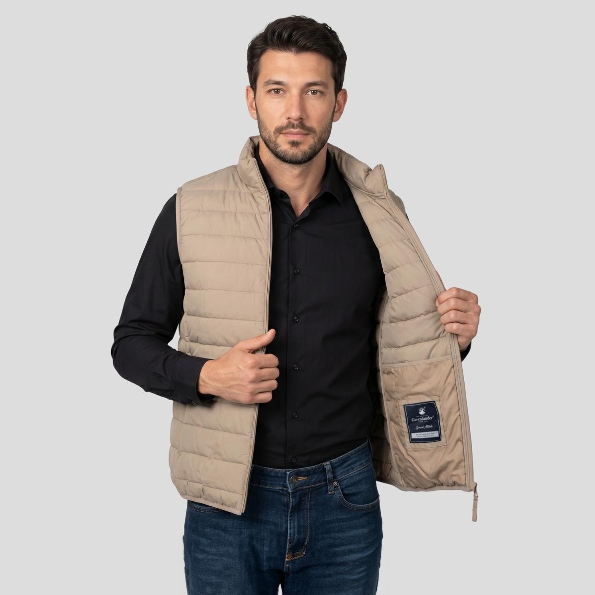 Chaleco capitonado para hombre con bolsillos ocultos Greenlander - Greenlander