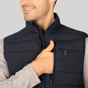 Chaleco capitonado para hombre con cuello alto y bolsillos Greenlander - Greenlander