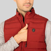 Chaleco capitonado para hombre con cuello alto y bolsillos Greenlander - Greenlander