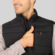 Chaleco capitonado para hombre con cuello alto y bolsillos Greenlander - Greenlander