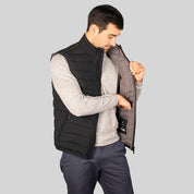 Chaleco capitonado para hombre con cuello alto y bolsillos Greenlander - Greenlander