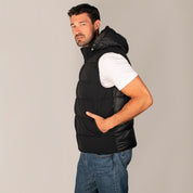 Chaleco capitonado para hombre con gorro desmontable Greenlander - Greenlander