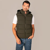 Chaleco capitonado para hombre con gorro desmontable Greenlander - Greenlander