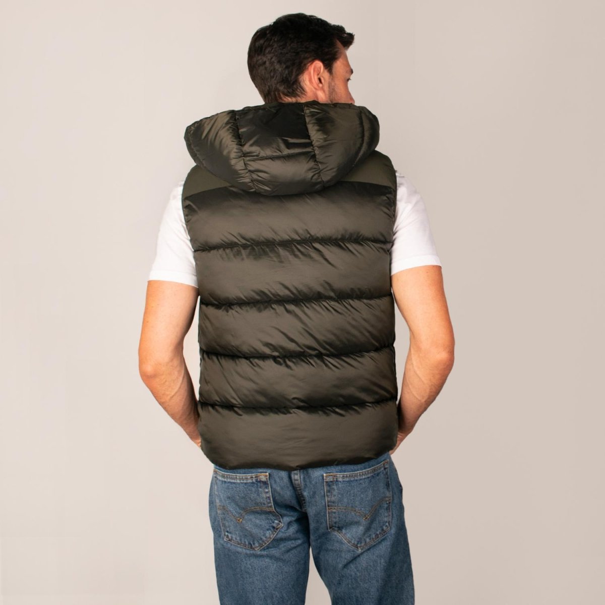 Chaleco capitonado para hombre con gorro desmontable Greenlander - Greenlander