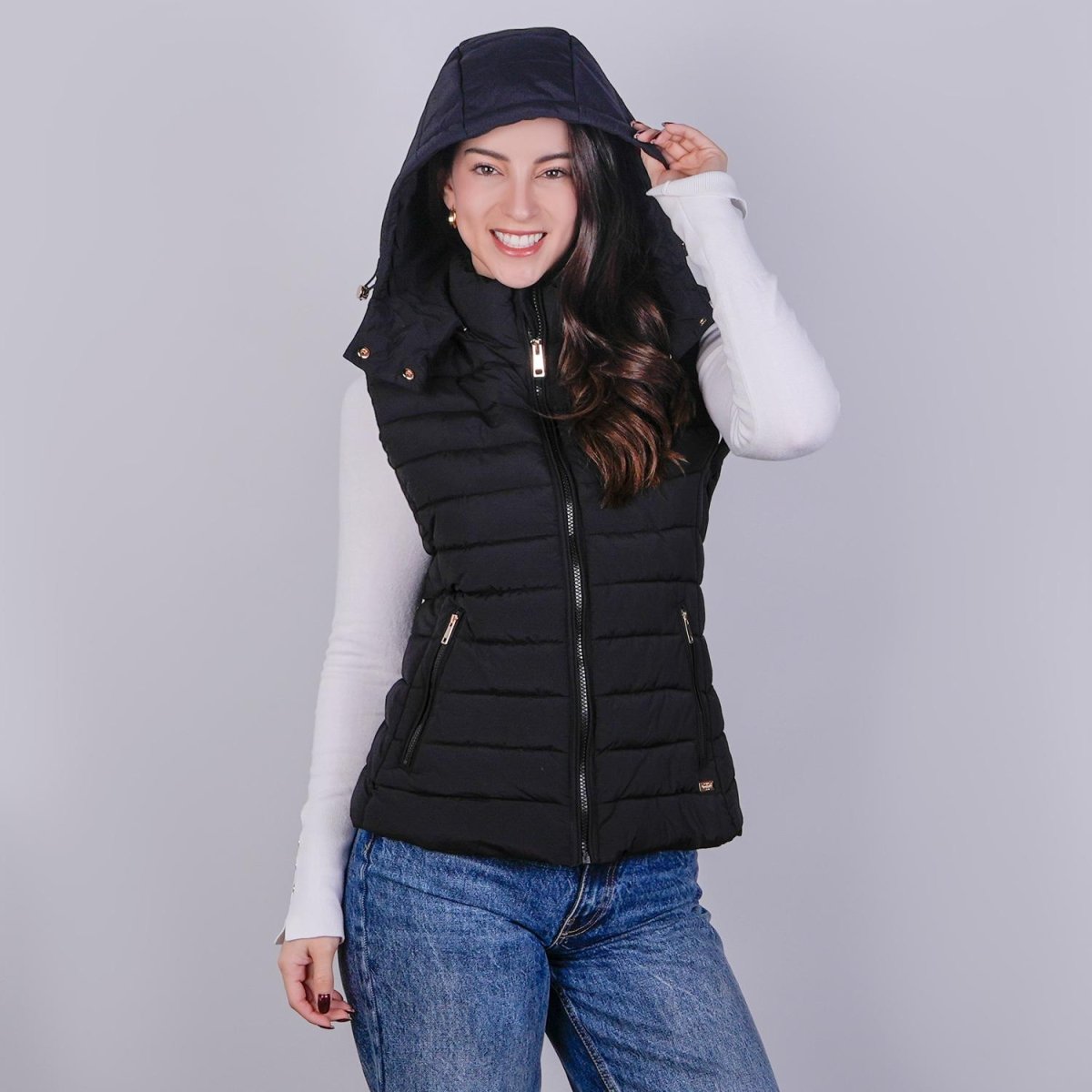 Chaleco capitonado para mujer con capucha desmontable Greenlander - Greenlander
