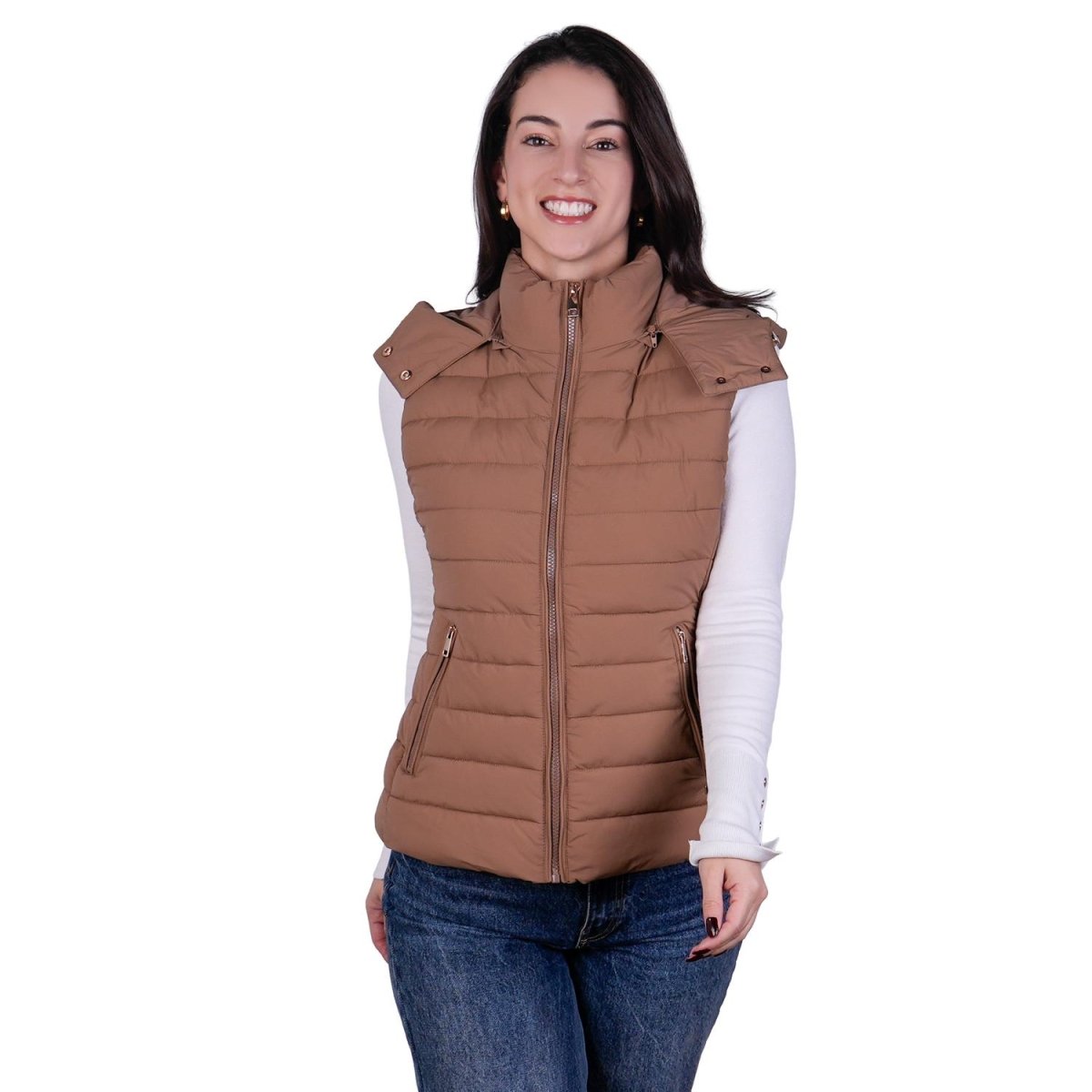 Chaleco capitonado para mujer con capucha desmontable Greenlander - Greenlander