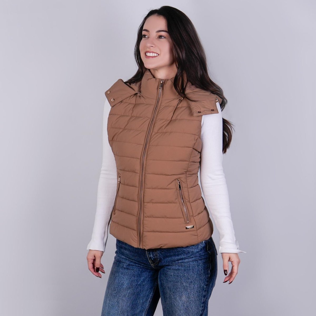 Chaleco capitonado para mujer con capucha desmontable Greenlander - Greenlander