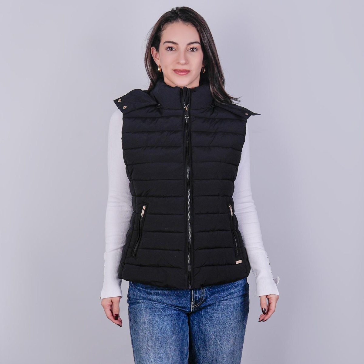 Chaleco capitonado para mujer con capucha desmontable Greenlander - Greenlander