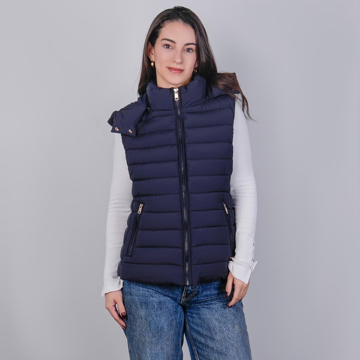 Chaleco capitonado para mujer con capucha desmontable Greenlander - Greenlander