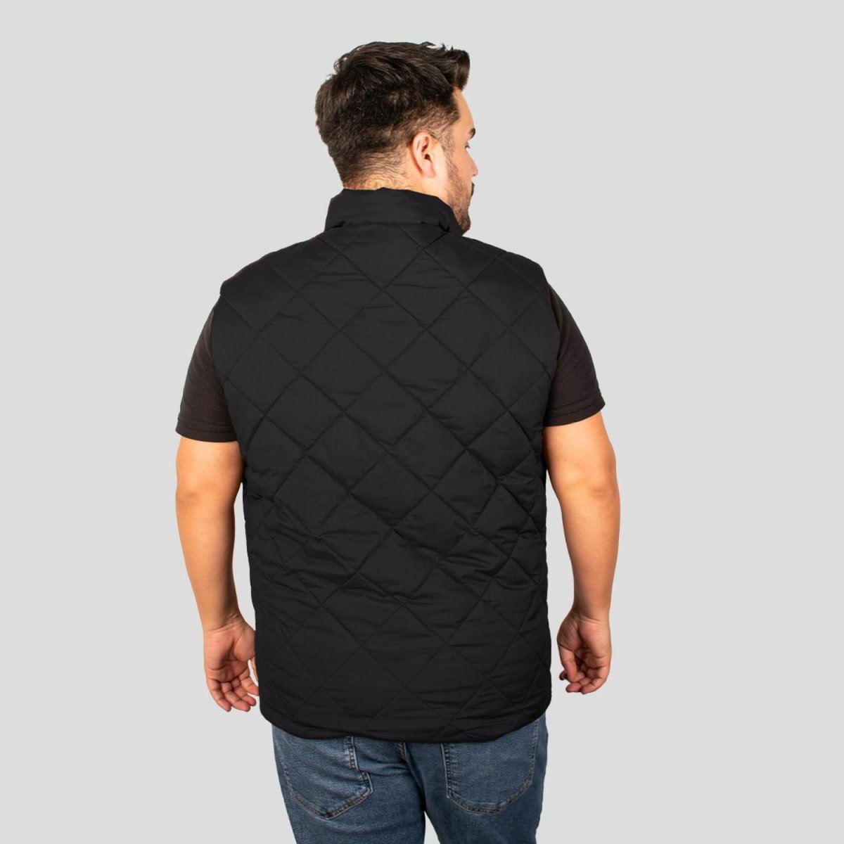 Chaleco Capitonado plus size para hombre con bolsas a los costados Greenlander - Greenlander