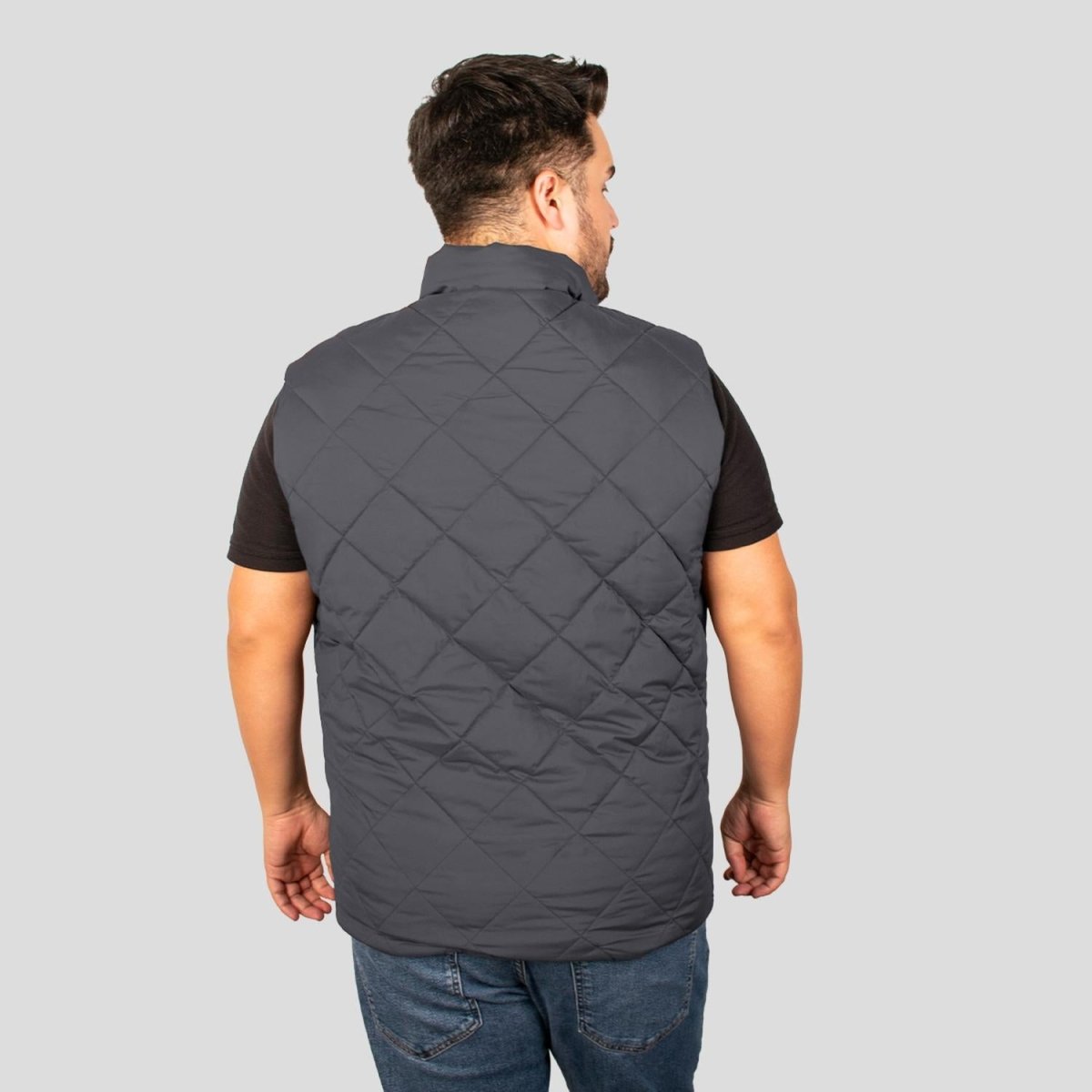 Chaleco Capitonado plus size para hombre con bolsas a los costados Greenlander - Greenlander