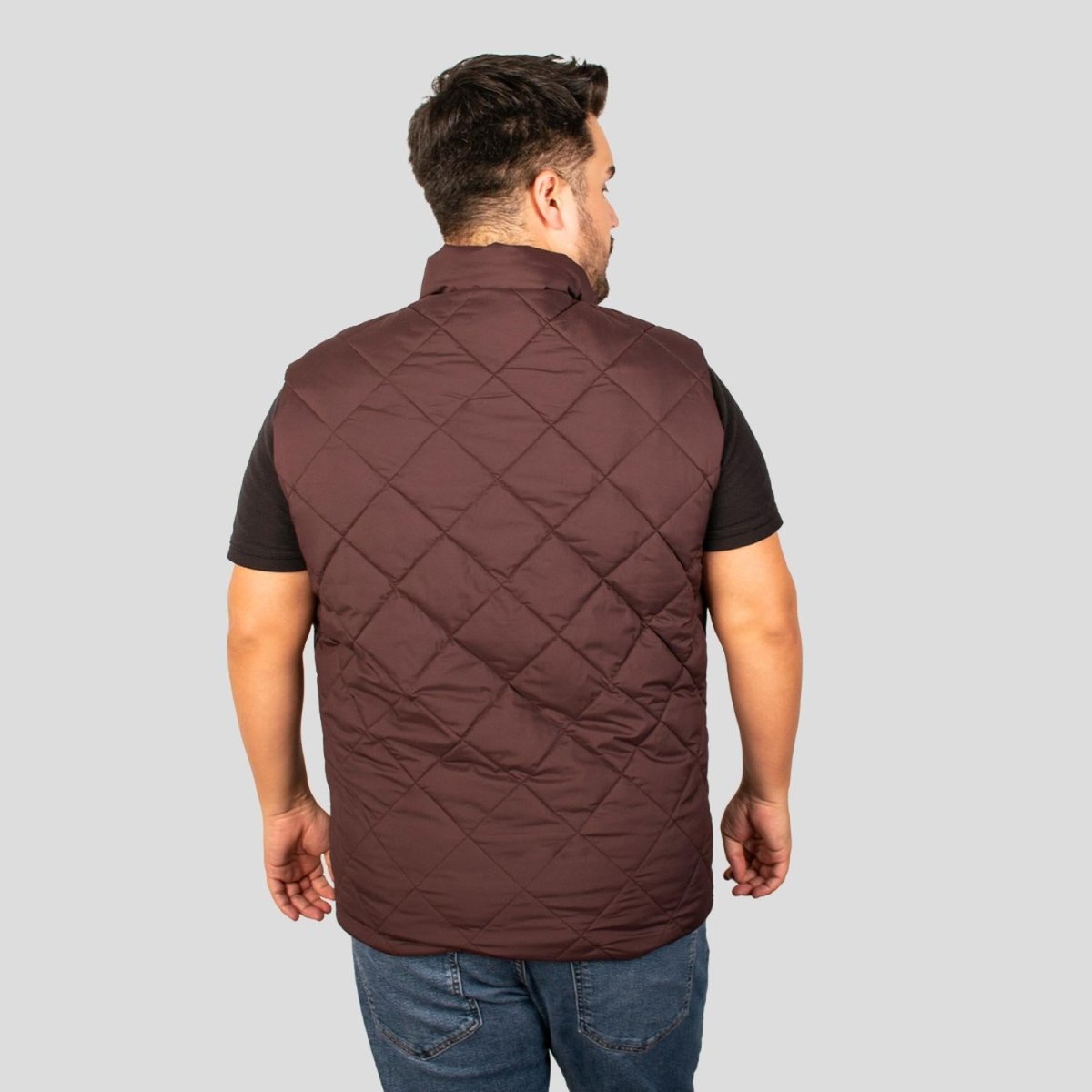 Chaleco Capitonado plus size para hombre con bolsas a los costados Greenlander - Greenlander