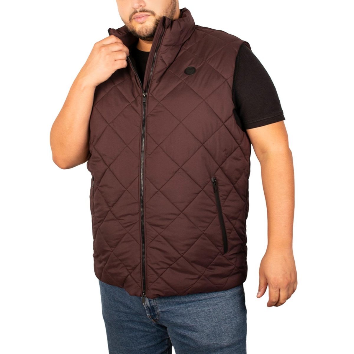 Chaleco Capitonado plus size para hombre con bolsas a los costados Greenlander - Greenlander