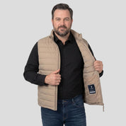 Chaleco capitonado plus size para hombre con bolsas ocultas a los costados Greenlander - Greenlander