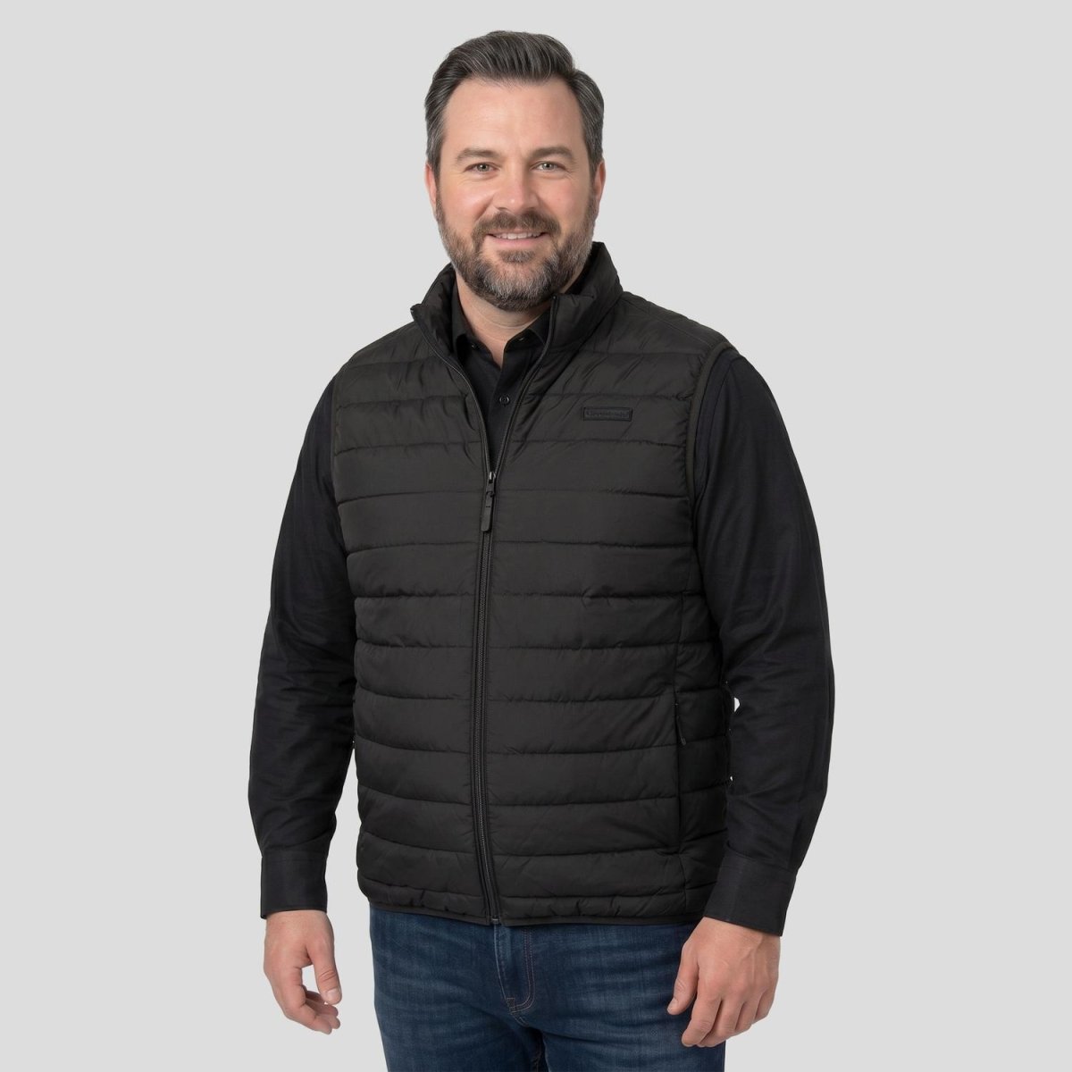 Chaleco capitonado plus size para hombre con bolsas ocultas a los costados Greenlander - Greenlander