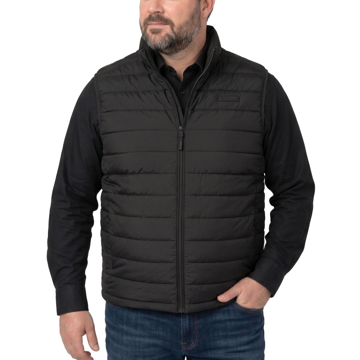 Chaleco capitonado plus size para hombre con bolsas ocultas a los costados Greenlander - Greenlander