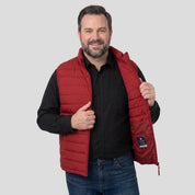 Chaleco capitonado plus size para hombre con bolsas ocultas a los costados Greenlander - Greenlander