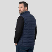 Chaleco capitonado plus size para hombre con bolsas ocultas a los costados Greenlander - Greenlander