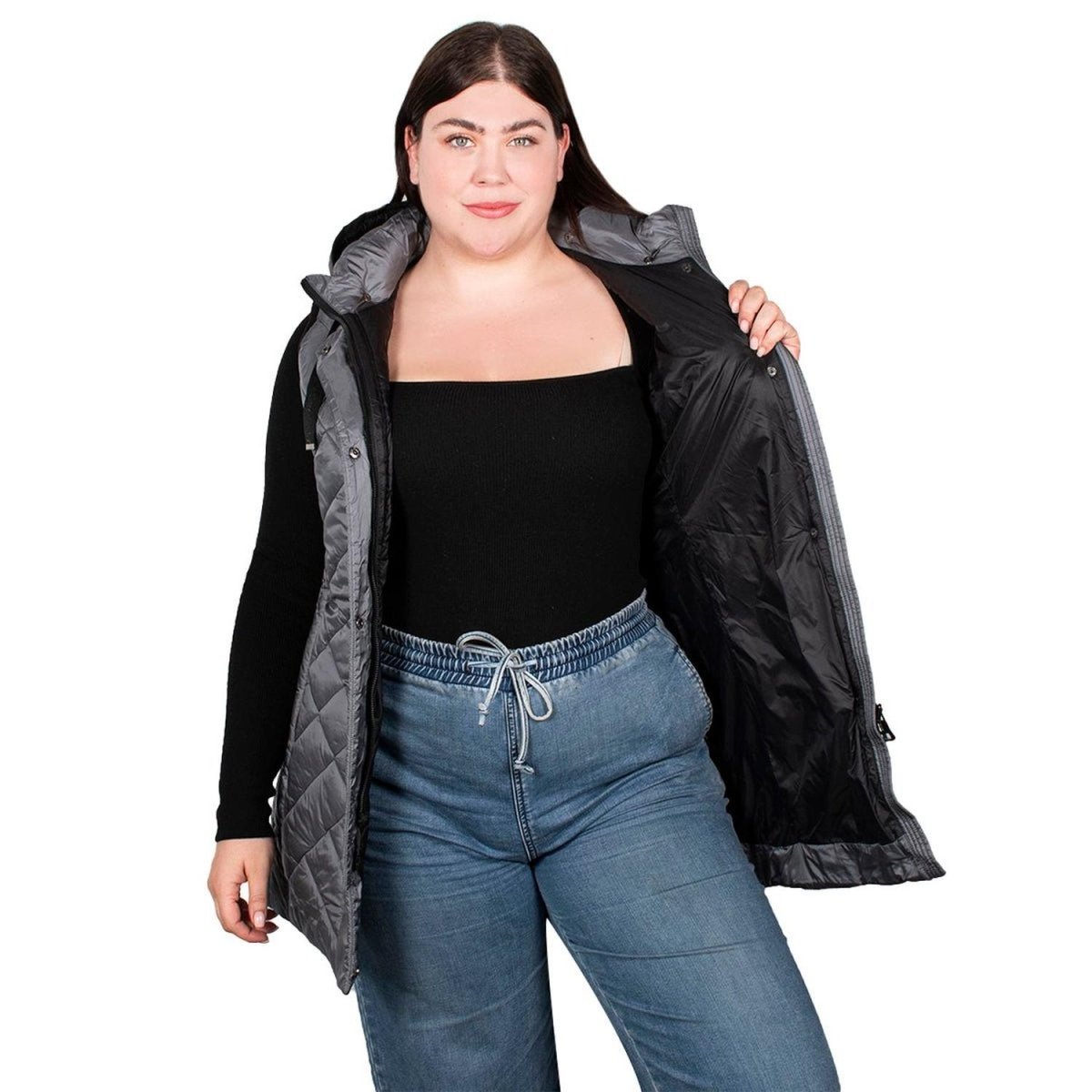 Chaleco Con Gorro Desmontable Mujer Plus Size - Greenlander