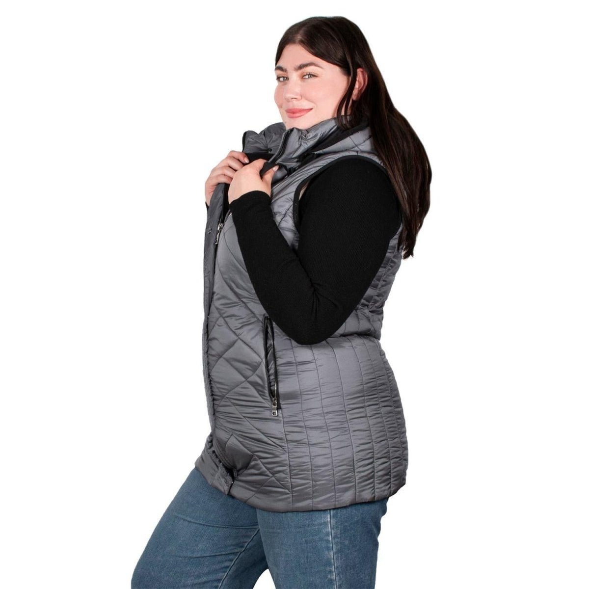 Chaleco Con Gorro Desmontable Mujer Plus Size - Greenlander