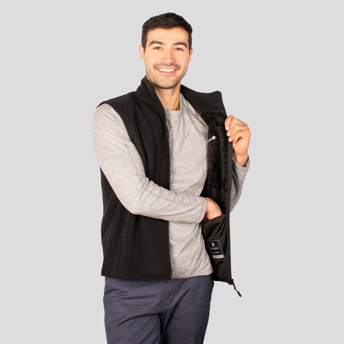 Chaleco de fleece para hombre con forro de fur Greenlander - Greenlander