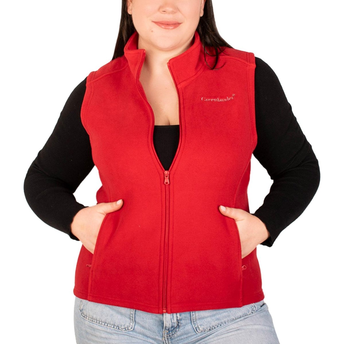 Chaleco de Fleece plus size para mujer con bolsillos Greenlander - Greenlander