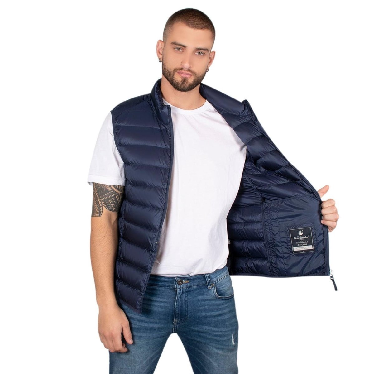 Chaleco De Pluma Ligera Con Bolsa Transportable Hombre - Greenlander