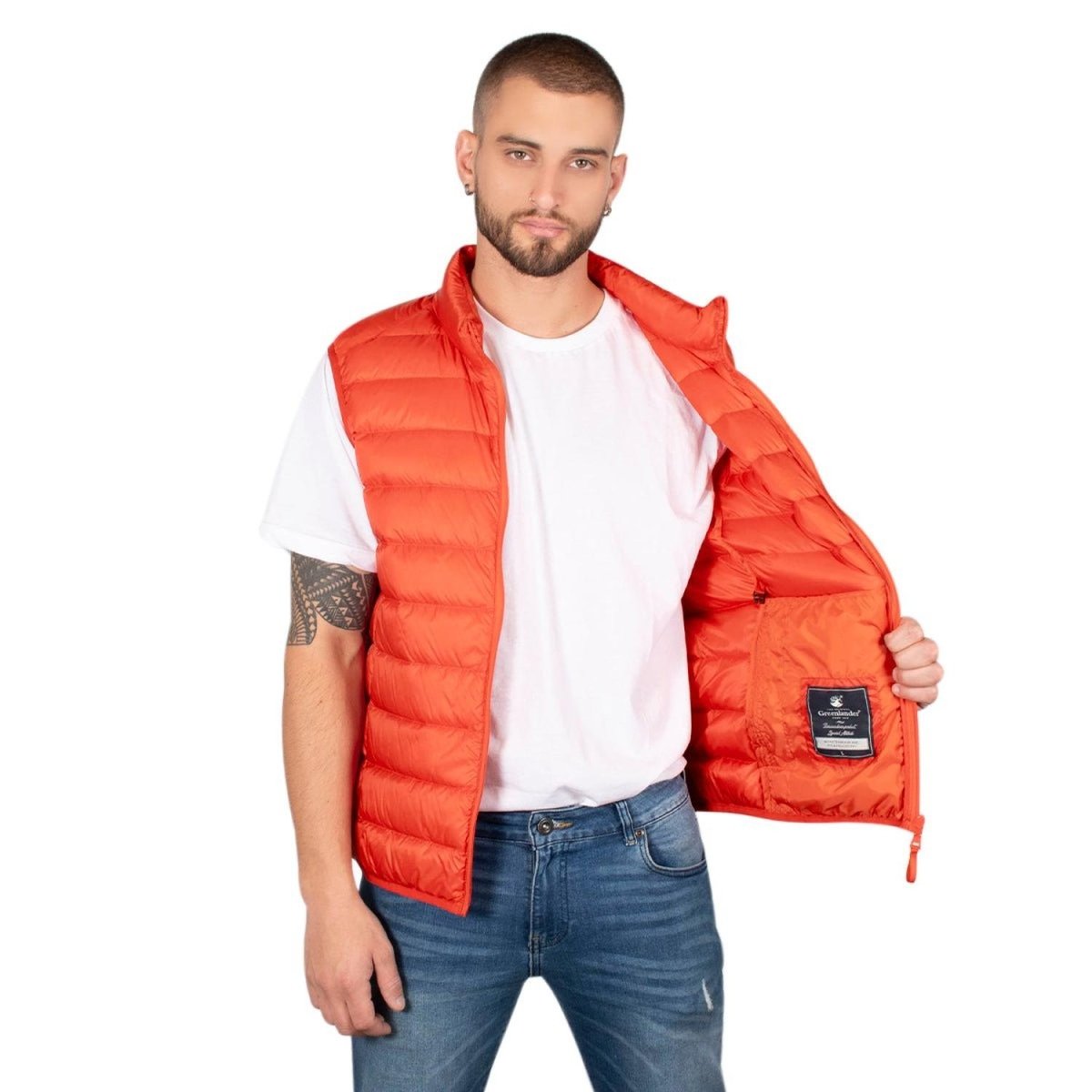 Chaleco De Pluma Ligera Con Bolsa Transportable Hombre - Greenlander