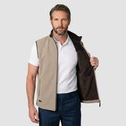 Chaleco fleece para hombre con bolsas a los costados y forro de fur Greenlander - Greenlander