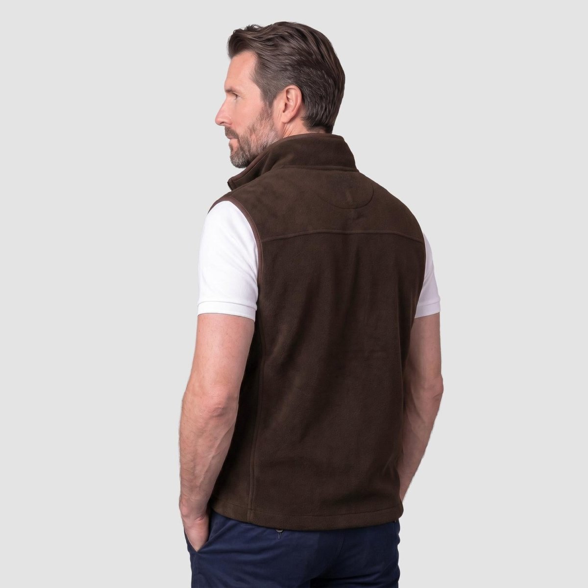 Chaleco fleece para hombre con bolsas a los costados y forro de fur Greenlander - Greenlander