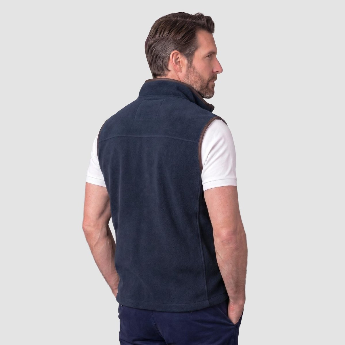 Chaleco fleece para hombre con bolsas a los costados y forro de fur Greenlander - Greenlander