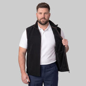 Chaleco fleece plus size para hombre con bolsas al costado y forro de fur Greenlander - Greenlander