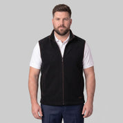 Chaleco fleece plus size para hombre con bolsas al costado y forro de fur Greenlander - Greenlander