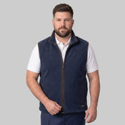 Chaleco fleece plus size para hombre con bolsas al costado y forro de fur Greenlander - Greenlander