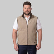 Chaleco fleece plus size para hombre con bolsas al costado y forro de fur Greenlander - Greenlander