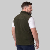 Chaleco fleece plus size para hombre con bolsas al costado y forro de fur Greenlander - Greenlander