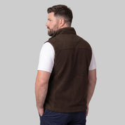 Chaleco fleece plus size para hombre con bolsas al costado y forro de fur Greenlander - Greenlander