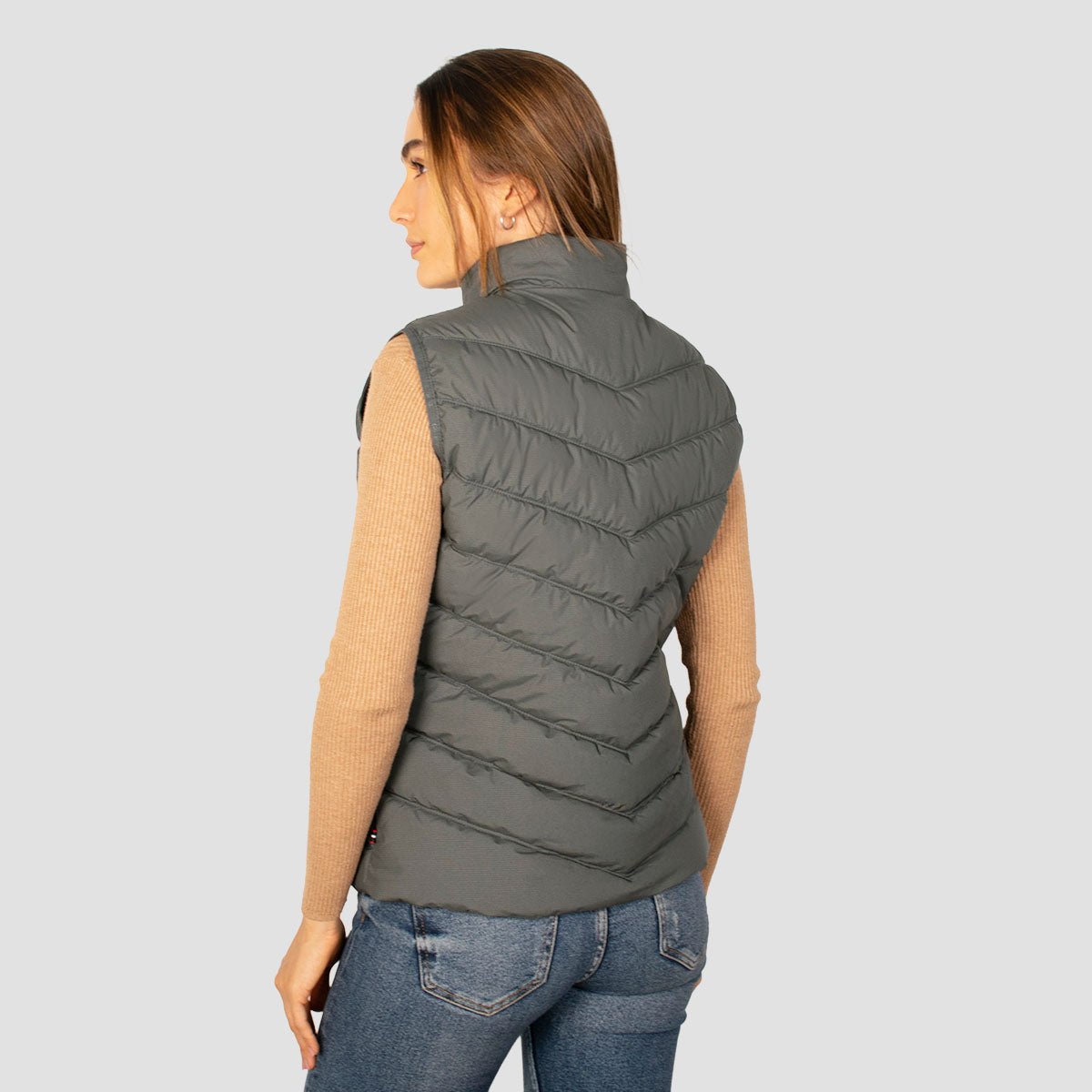 Chaleco Para Mujer Acolchonado Cuello Alto Con Cierre - The Original Greenlander