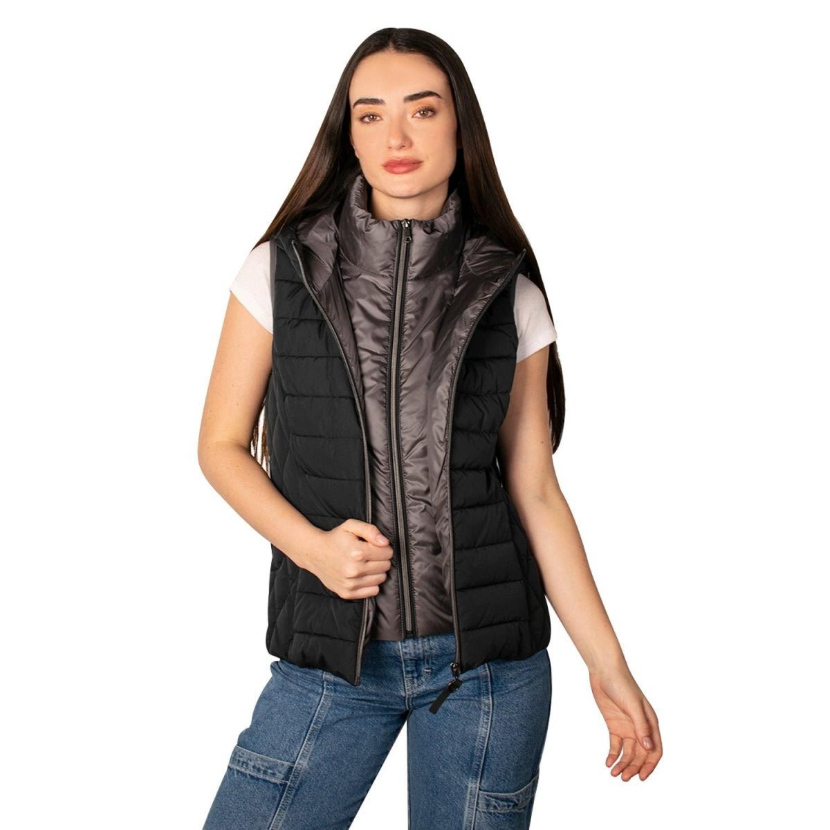 Chaleco Para Mujer Capitonado Con Gorro Greenlander - Greenlander