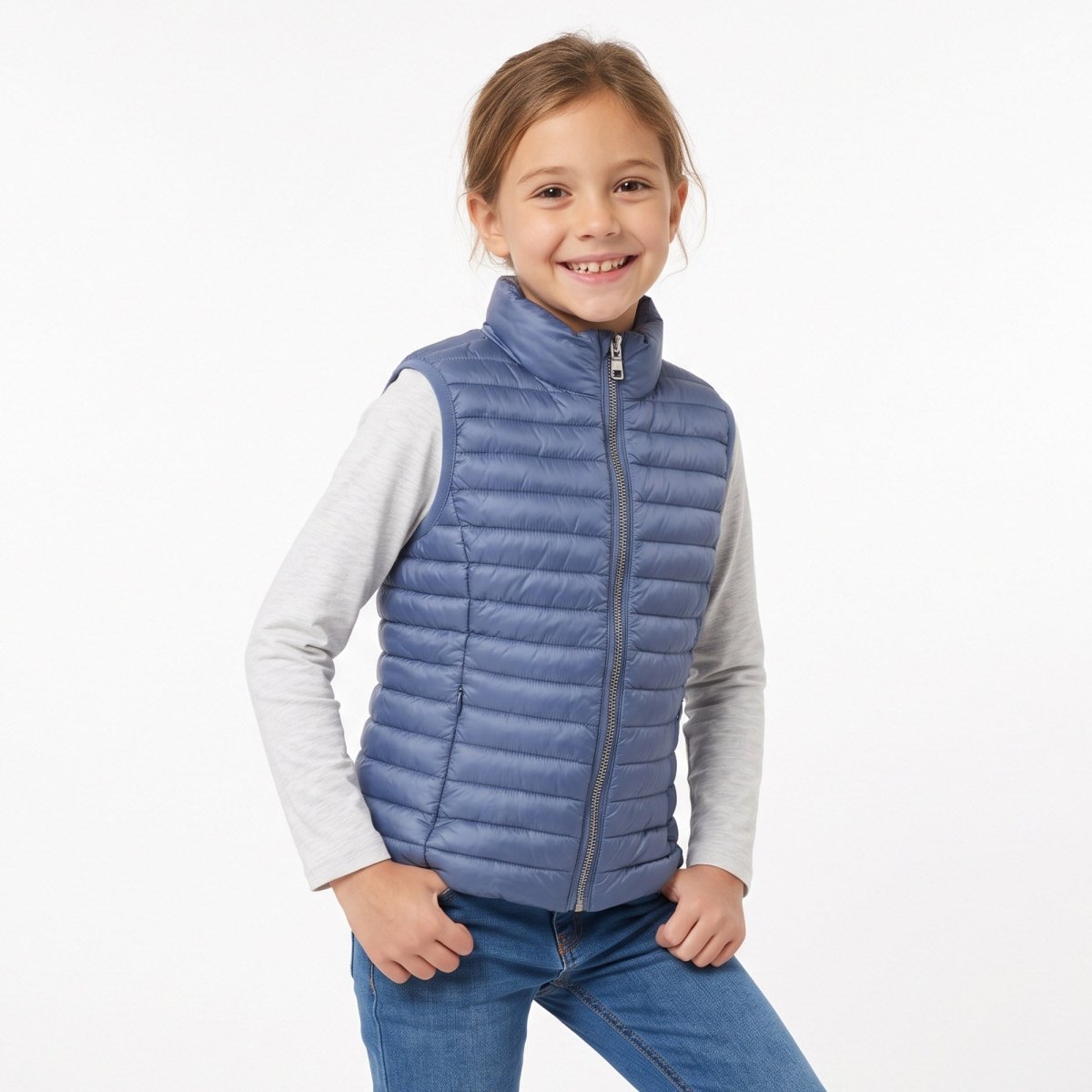 Chaleco Para Niña de Pluma Capitonado - Greenlander