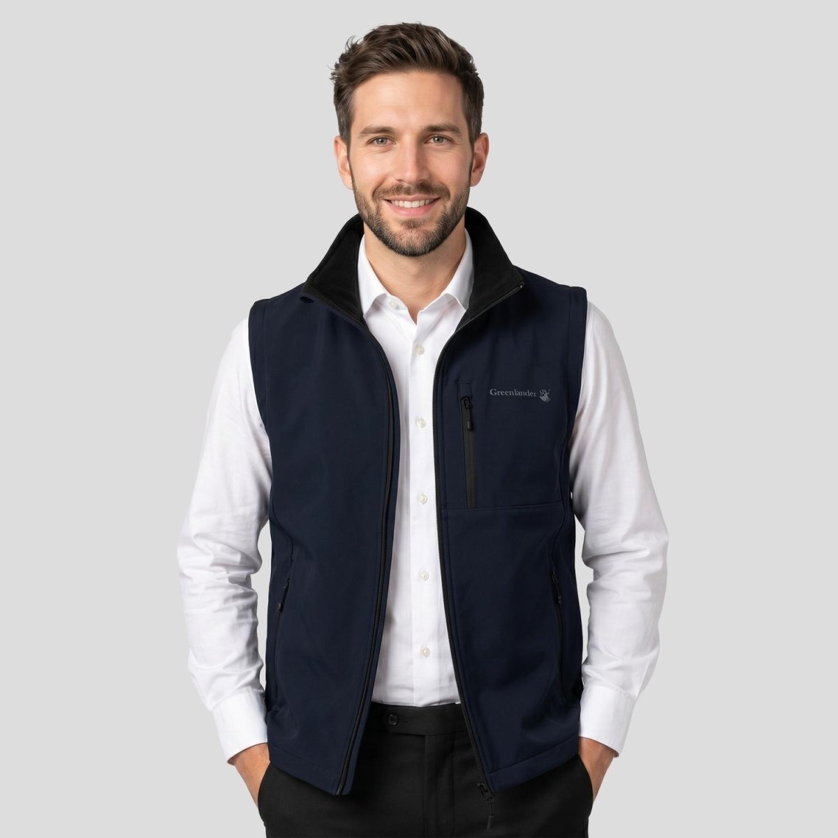 Chaleco softshell para hombre con bolsas al costado Greenlander - Greenlander