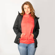 Chamarra 2 en 1 con Fleece Desmontable y Gorro Fijo Greenlander Mujer - The Original Greenlander