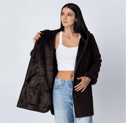 Chamarra Abrigo Fleece para Mujer con Gorro y Forro Afelpado | Greenlander - Greenlander