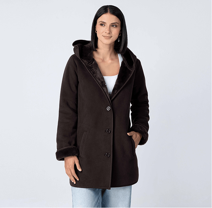 Chamarra Abrigo Fleece para Mujer con Gorro y Forro Afelpado | Greenlander - Greenlander