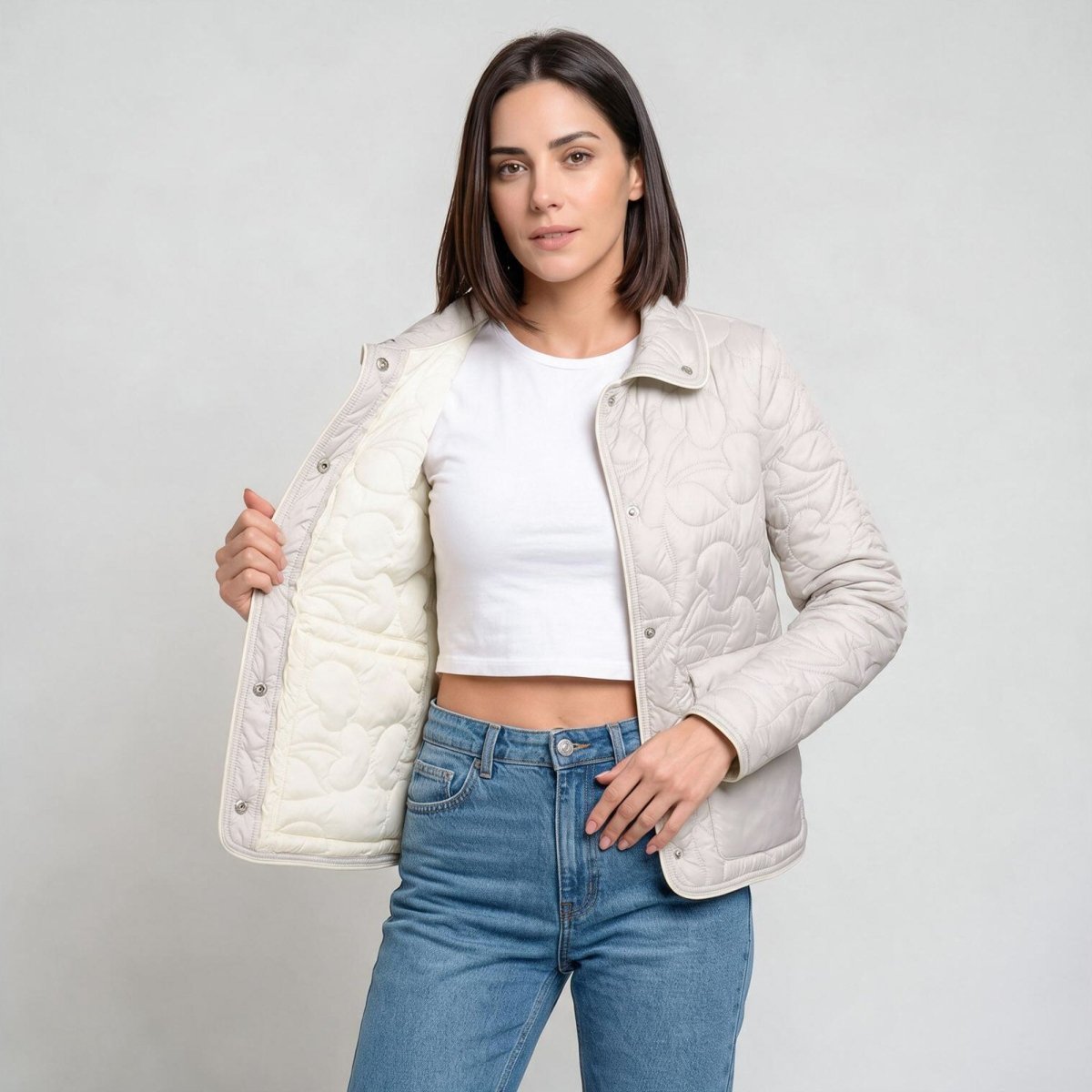 Chamarra acolchada para mujer con bolsas | Greenlander - Greenlander